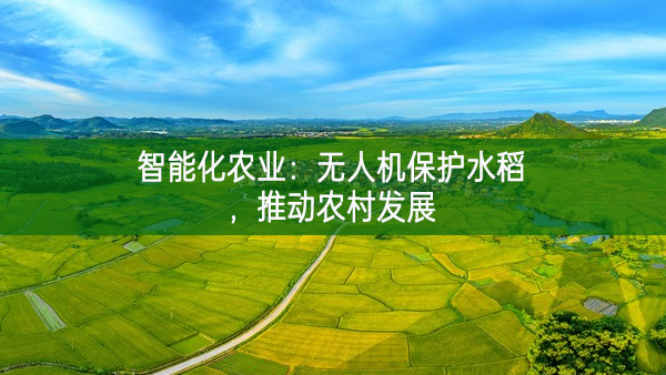 智能化農業：無人機保護水稻，推動農村發展