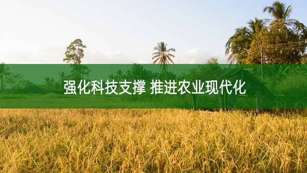 強化科技支撐 推進農業(yè)現(xiàn)代化