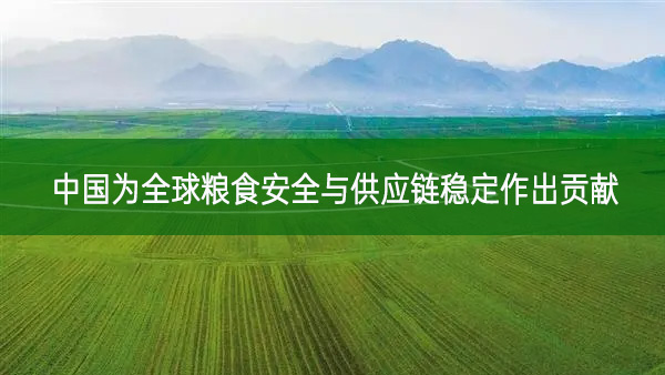 農(nóng)業(yè)農(nóng)村部：中國為全球糧食安全與供應(yīng)鏈穩(wěn)定作出貢獻(xiàn)