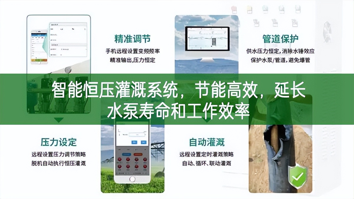 智能恒壓灌溉系統，節能高效，延長水泵壽命和工作效率