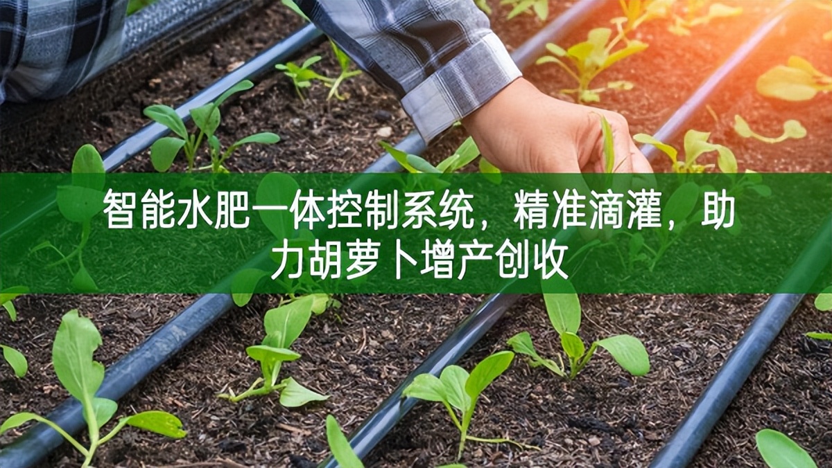 智能水肥一體控制系統，精準滴灌，助力胡蘿卜增產創收