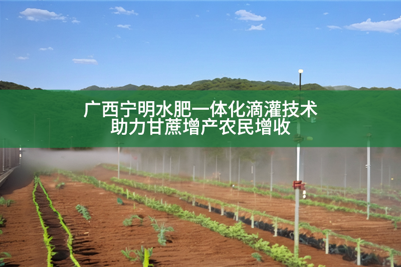 廣西寧明水肥一體化滴灌技術助力甘蔗增產農民增收