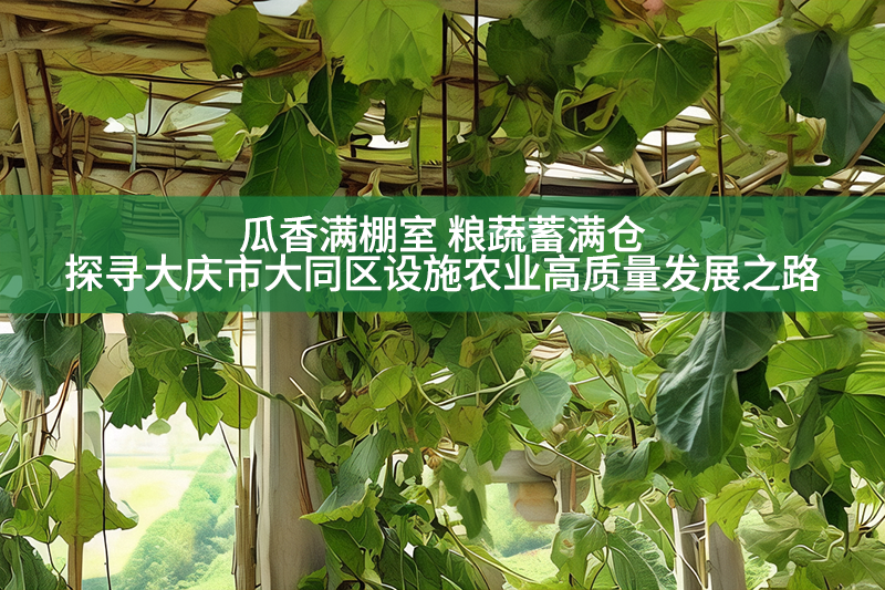 瓜香滿棚室 糧蔬蓄滿倉 探尋大慶市大同區設施農業高質量發展之路