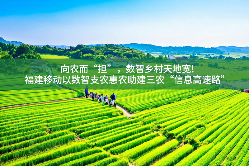 向農(nóng)而“擔(dān)”，數(shù)智鄉(xiāng)村天地寬!福建移動(dòng)以數(shù)智支農(nóng)惠農(nóng)助建三農(nóng)“信息高速路”