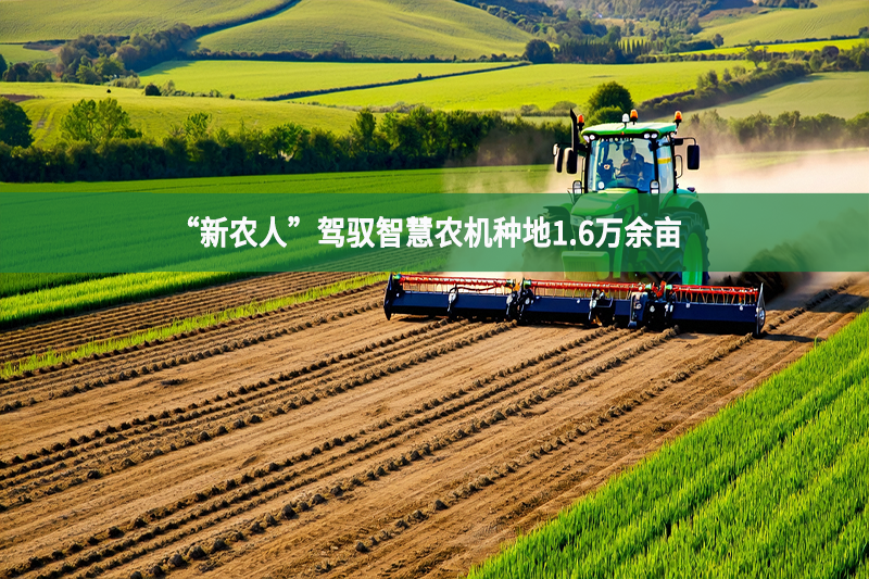 “新農(nóng)人”駕馭智慧農(nóng)機(jī)種地1.6萬余畝