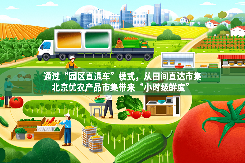 通過“園區直通車”模式，從田間直達市集 北京優農產品市集帶來“小時級鮮度”