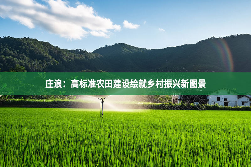 莊浪：高標準農田建設繪就鄉村振興新圖景