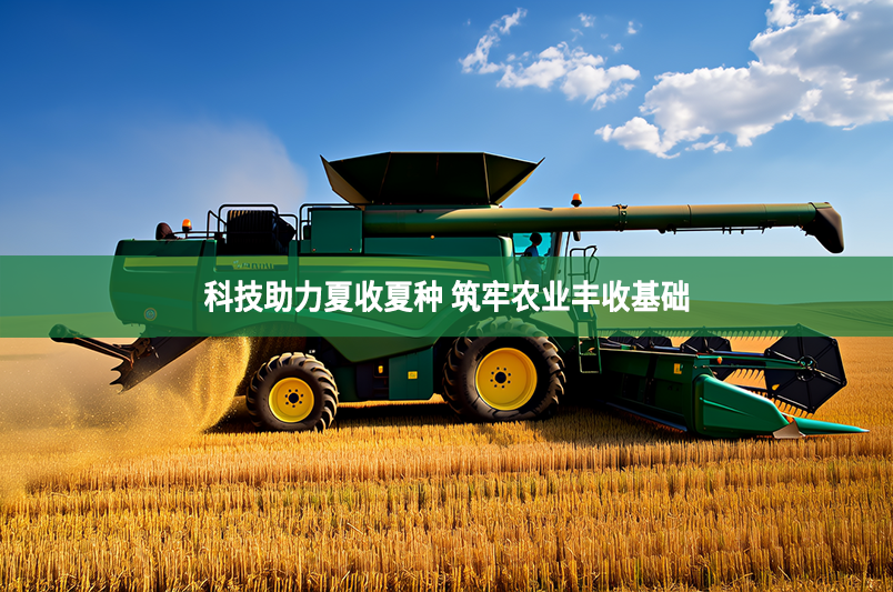科技助力夏收夏種 筑牢農業豐收基礎