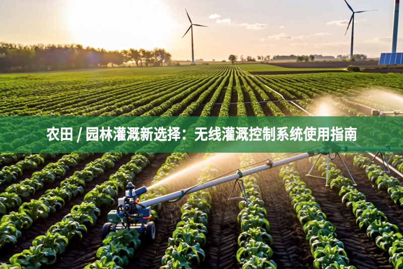 農田 / 園林灌溉新選擇：無線灌溉控制系統使用指南